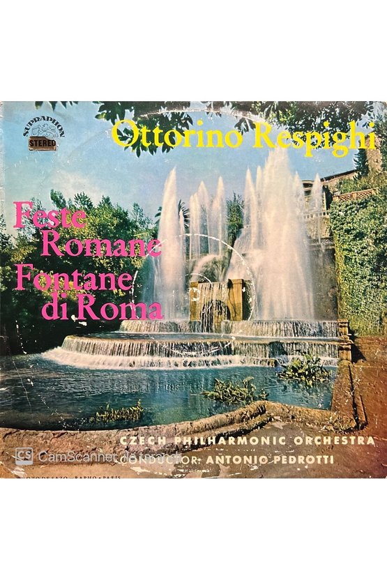 Ottorino Respighi Feste Romane Fontane Di Roma LP Klasik Plak