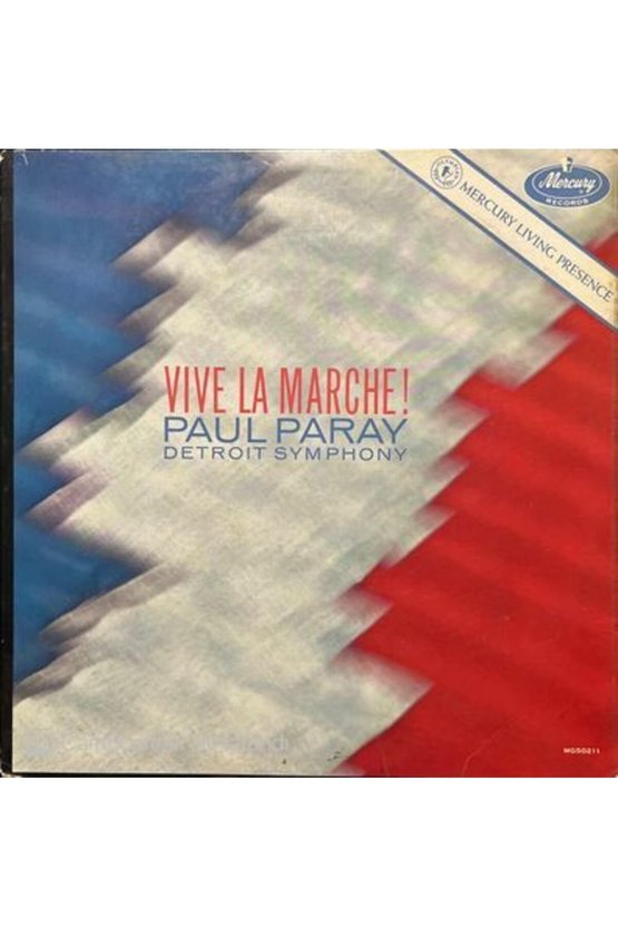 Paul Paray Detroit Symphony Vive La Marche LP Plak