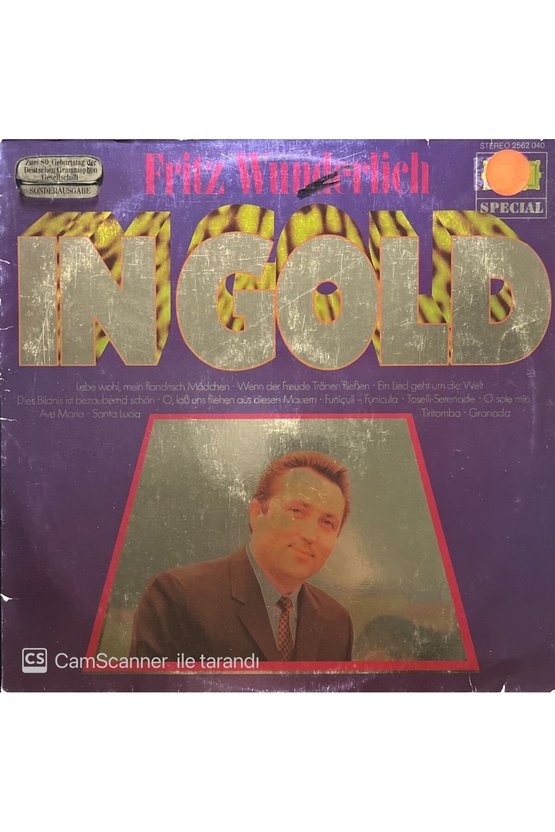 Fritz Winderlich In Gold LP Plak