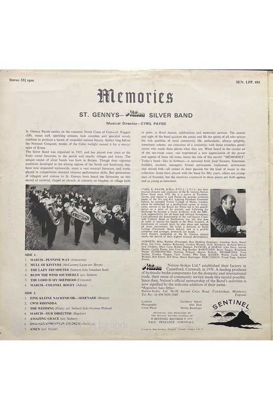 St. Gennys Memories LP Plak