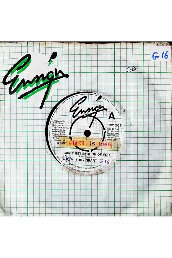 Eddy Grant Cant Get Enough Of You 45lik Plak