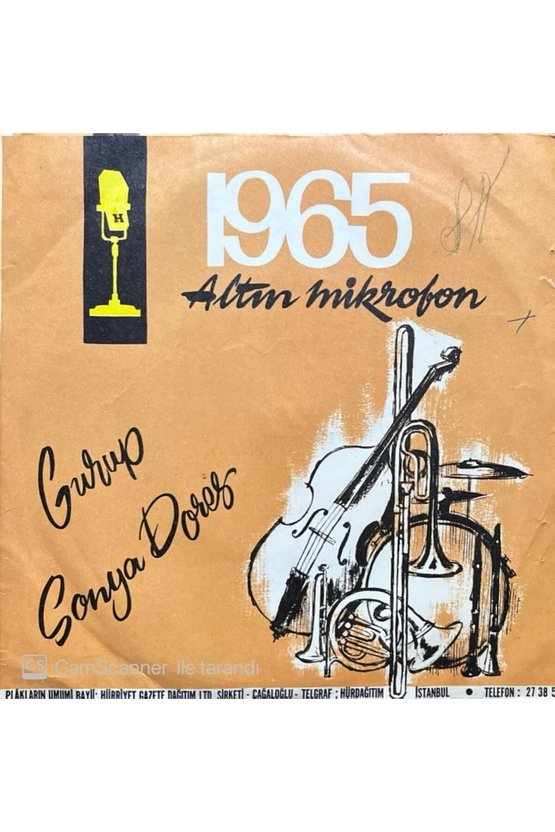 Grup Sonya Dores 1965 Altın Mikrofon Espanola 45lik plak