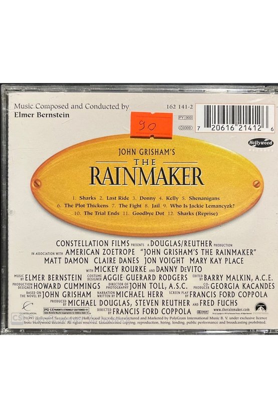 (PLAK DEĞİLDİR CD DİR) John Grishams The Rainmaker Soundtrack Cd