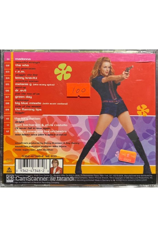(PLAK DEĞİLDİR CD DİR) Austin Power The Spy Who Shagged Me Soundtrack Cd
