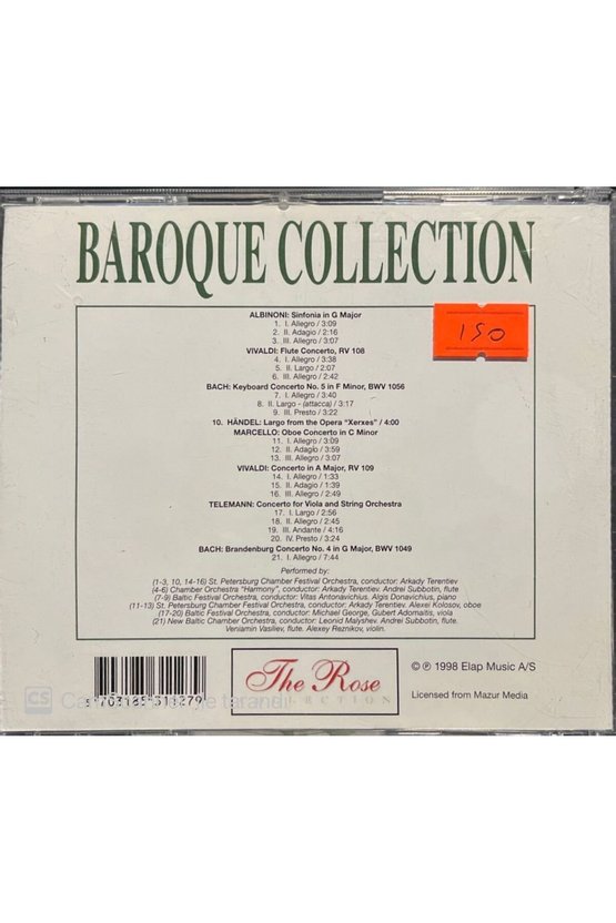 (PLAK DEĞİLDİR CD DİR) Baroque Collection Classic Cd