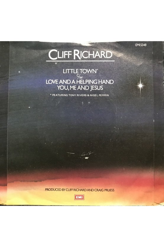 Cliff Richard Litle Town 45lik Plak