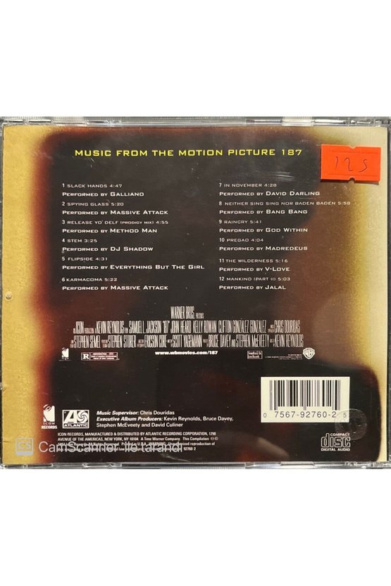 (PLAK DEĞİLDİR CD DİR) 187 Soundtrack Cd
