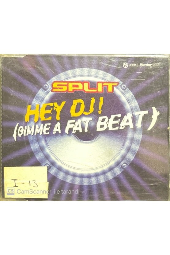 (PLAK DEĞİLDİR CD DİR) Split Hey Dj! Gimme A Feat Beat Maxi Single Cd