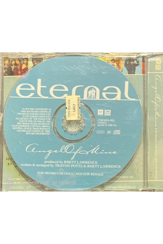 (PLAK DEĞİLDİR CD DİR) Eternal Angel Of Mine Maxi Single Cd
