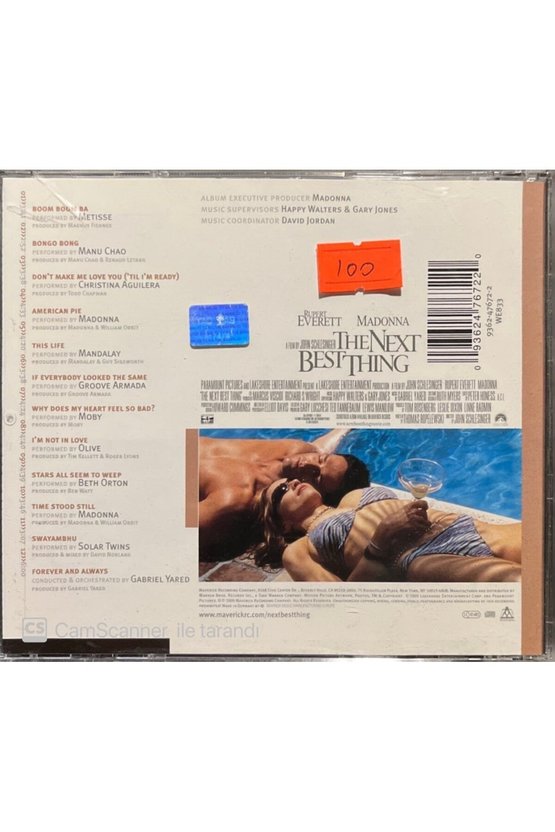 (PLAK DEĞİLDİR CD DİR) The Next Best Thing Soundtrack Cd