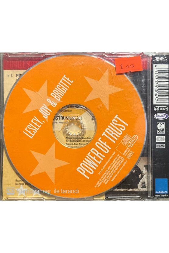 (PLAK DEĞİLDİR CD DİR) Lesley Joy & Brigitte Power Of Trust Maxi Single Cd