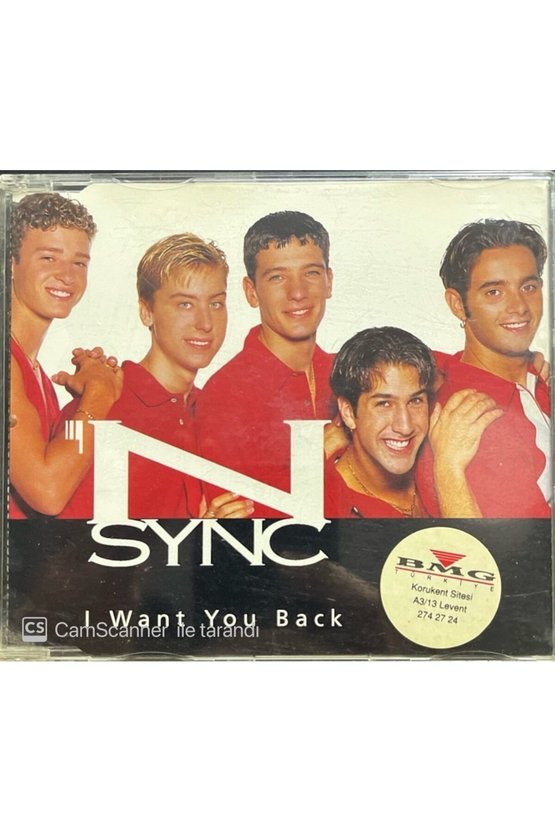 (PLAK DEĞİLDİR CD DİR) Nsync I Want You Back Maxi Single Cd