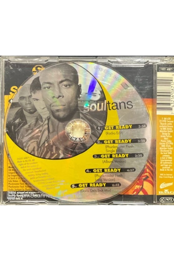 (PLAK DEĞİLDİR CD DİR) Soul Tans Get Ready Maxi Single Cd