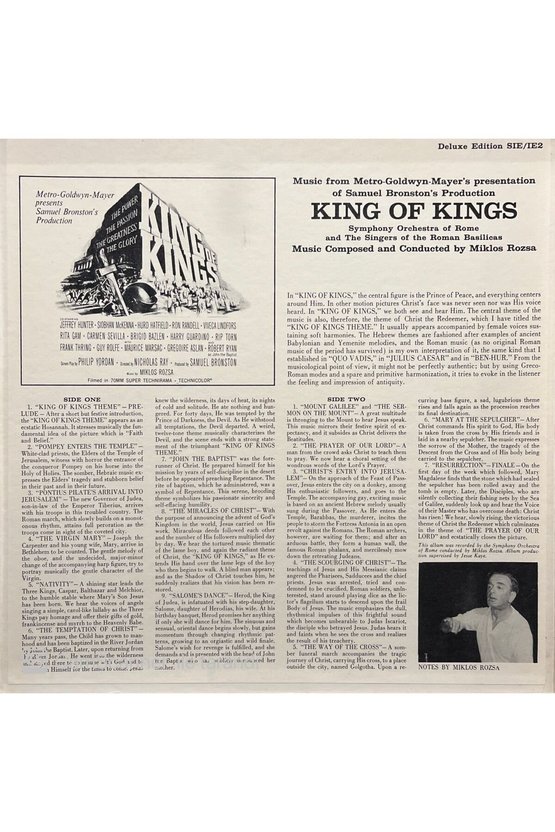 Miklos Rozsa King Of Kings 1 LP Box Set Plak