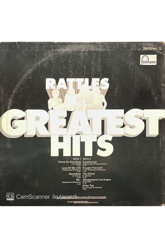 The Rattles Rattles Greatest Hits LP Plak