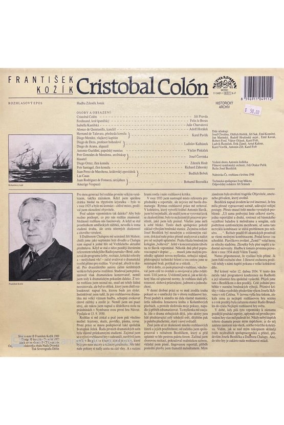 Frantisek Kozik Cristobal Colon LP Plak