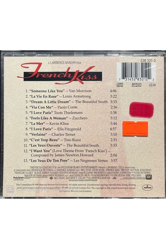 (PLAK DEĞİLDİR CD DİR) French Kiss Soundtrack Cd