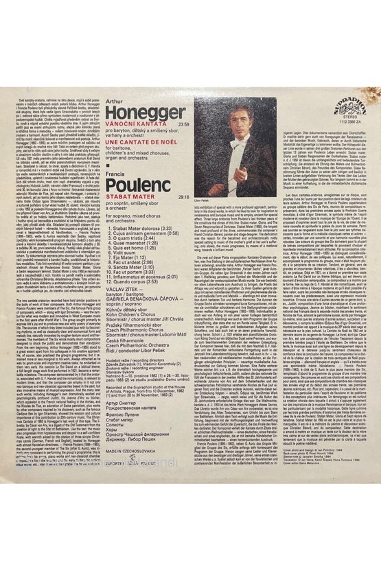 Arthur Honegger Une Cantate De Noel LP Plak