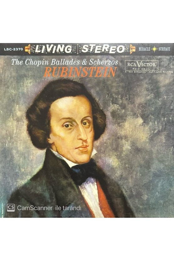 (PLAK DEĞİLDİR CD DİR) Rubinstein The Chopin Ballades & Scherzos Cd