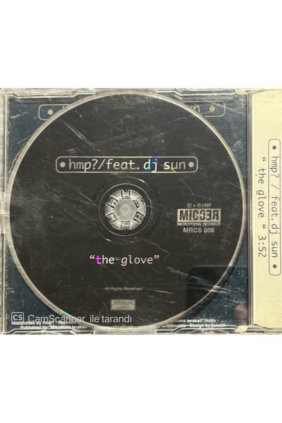 (PLAK DEĞİLDİR CD DİR) Hmp?  Feat Dj. Sun The Glove Maxi Single Cd