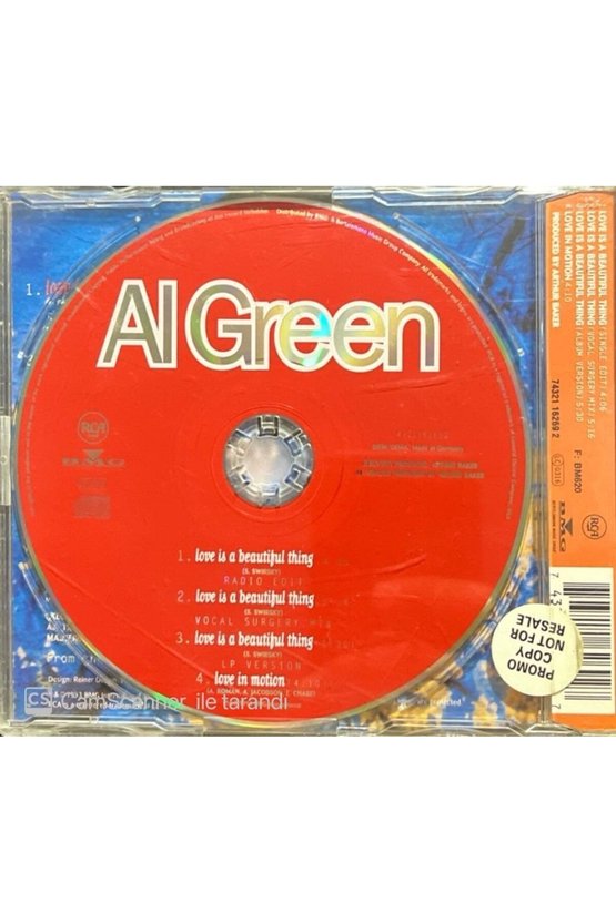 (PLAK DEĞİLDİR CD DİR) Al Green Love Is A Beautiful Thing Maxi Single Cd