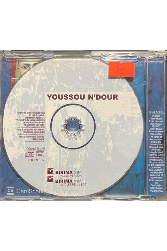 (PLAK DEĞİLDİR CD DİR) Youssou Ndour Birima Maxi Single Cd