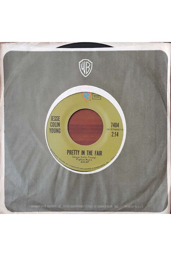 Jesse Colin Young Pretty İn The Fair 45lik Plak