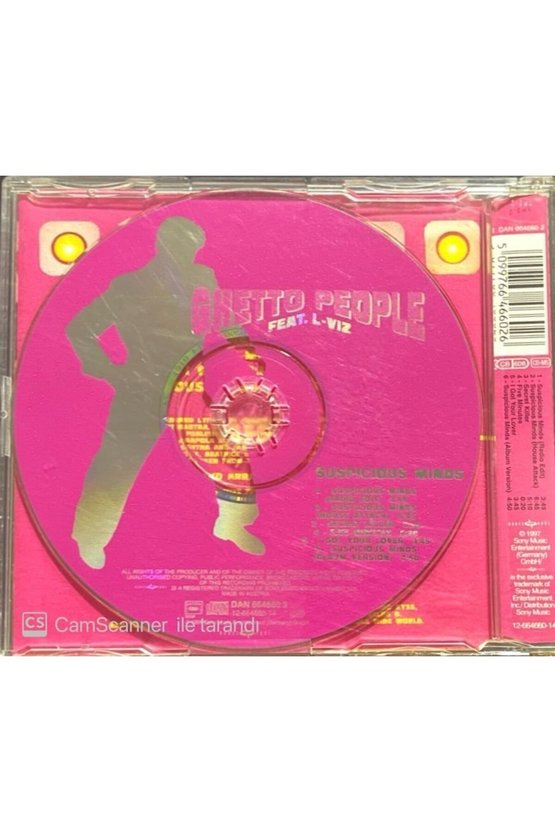 (PLAK DEĞİLDİR CD DİR) Ghetto People Feat L-viz Suspicious Minds Maxi Single Cd