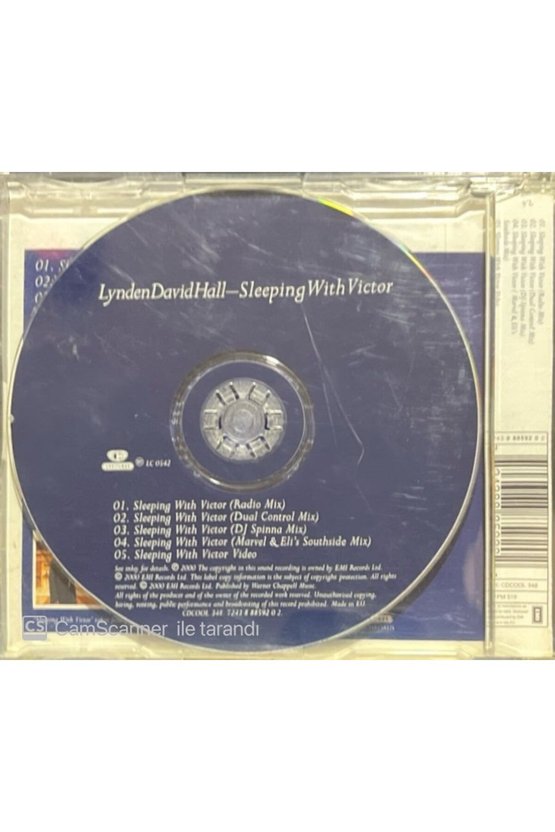 (PLAK DEĞİLDİR CD DİR) Lynden Davidhall Sleeping With Victor Maxi Single Cd