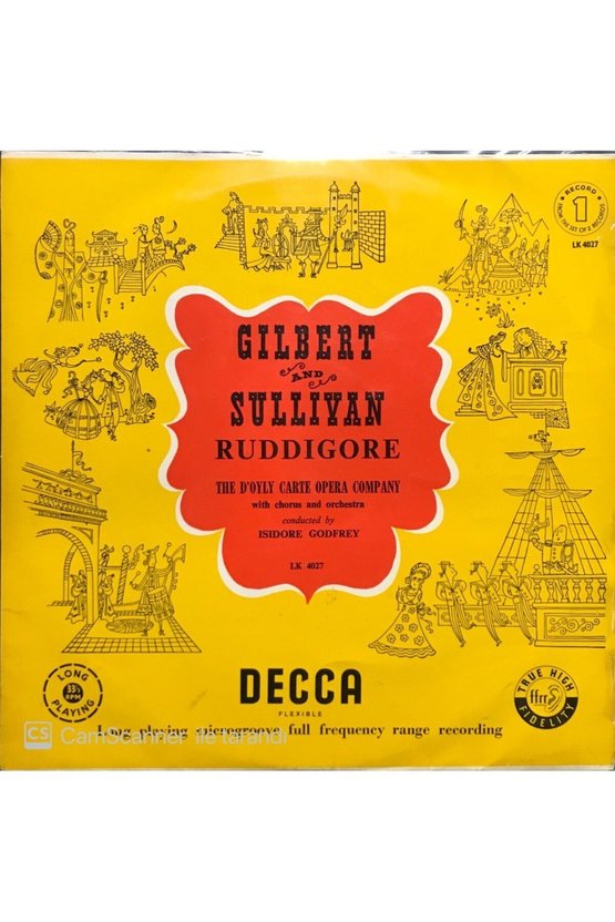 Gilbert And Sullivan Ruddigore 2 Plaklık Set LP Klasik Plak