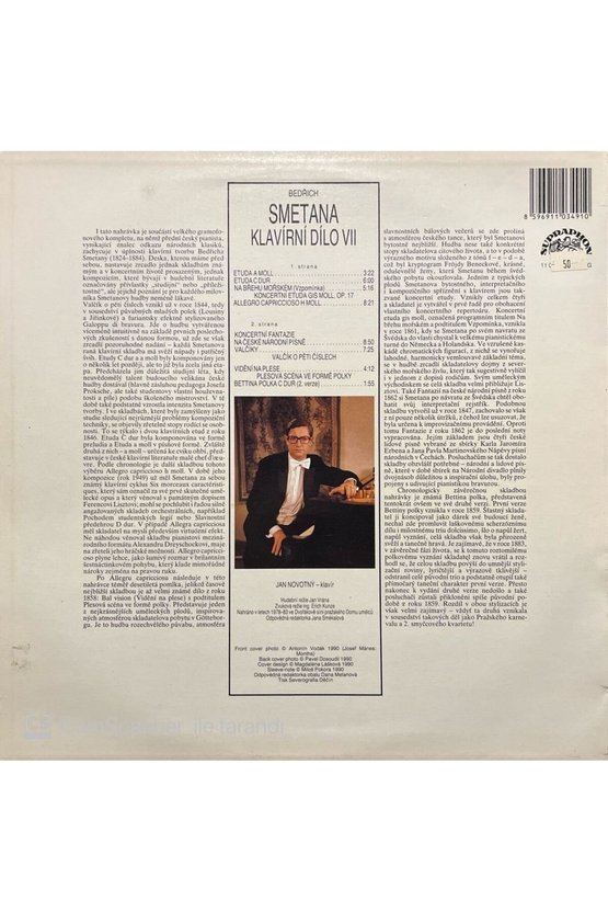 Bedrich Smetana Klavirni Dilo VII LP Plak