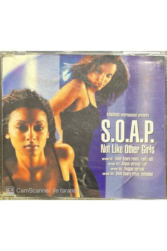 (PLAK DEĞİLDİR CD DİR) S.o.a.p Not Like Other Girls Maxi Single Cd