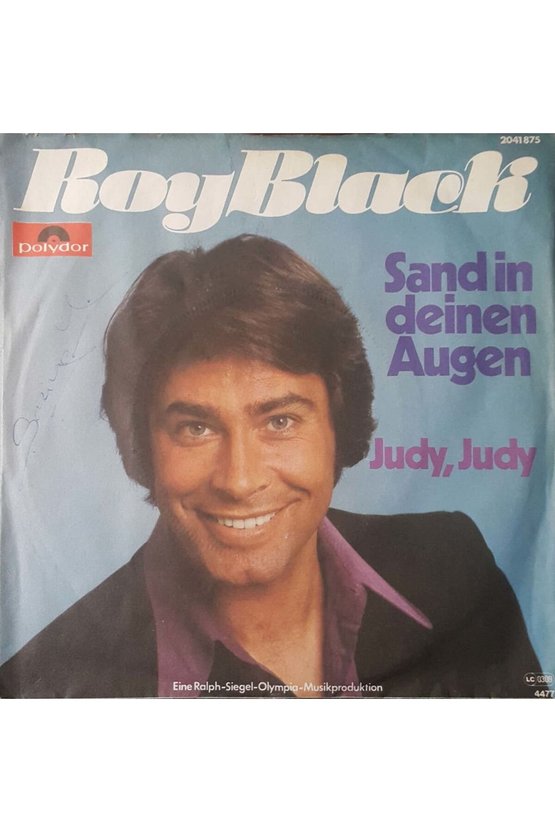Roy Black Sand In Deinen Augen 45lik Plak