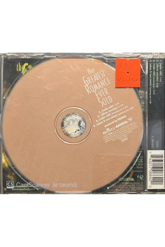 (PLAK DEĞİLDİR CD DİR) The Greatest Romance Ever Sold Hip-hop Maxi Single Cd
