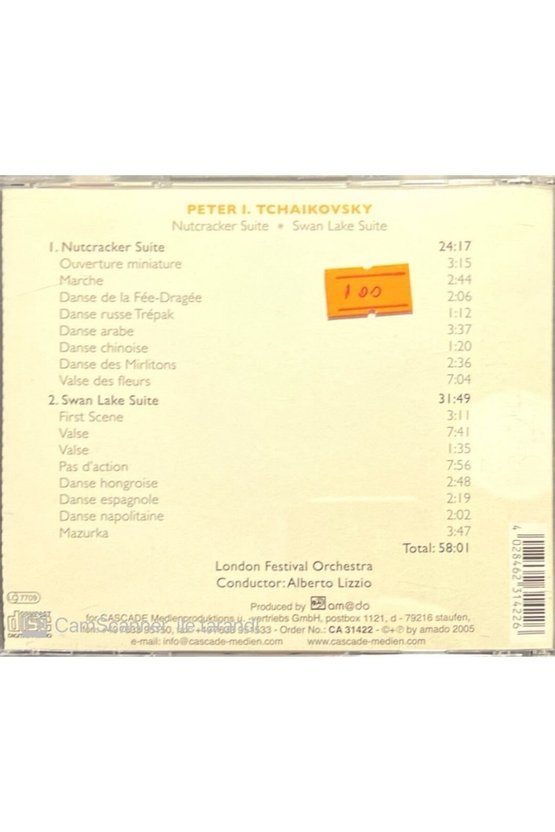 (PLAK DEĞİLDİR CD DİR) Peter I. Tchaikovsky Swan Lake Suite Cd