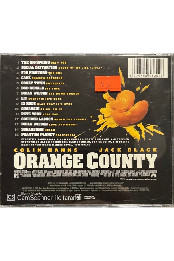 (PLAK DEĞİLDİR CD DİR) Orange County Soundtrack Cd
