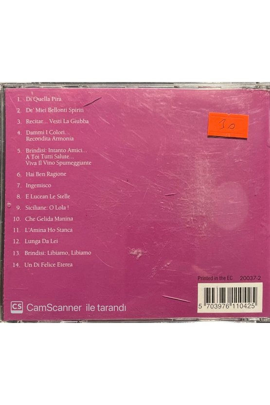 (PLAK DEĞİLDİR CD DİR) Placido Domingo Opera Highlights Cd