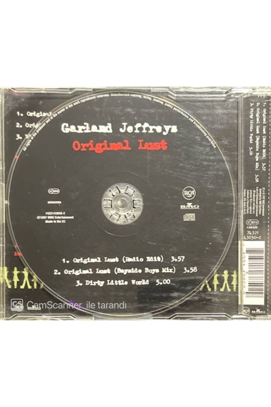 (PLAK DEĞİLDİR CD DİR) Garland Jeffreys Original Lust Maxi Single Cd