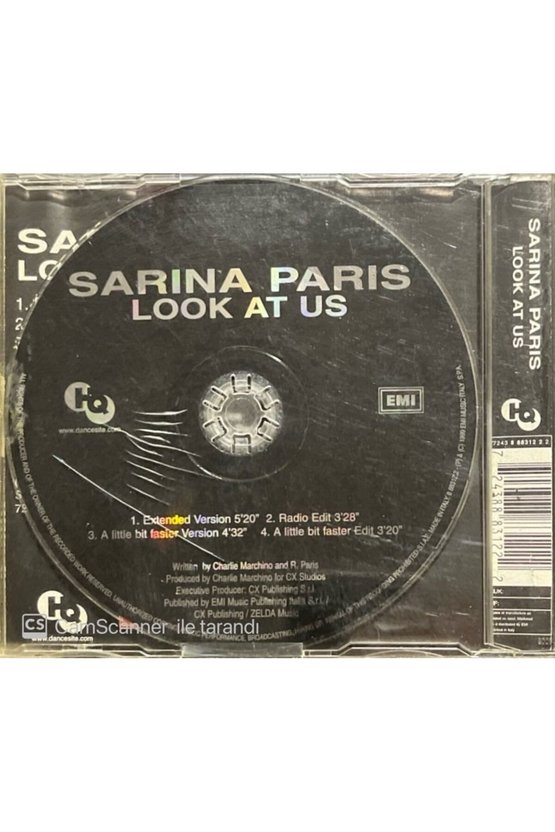 (PLAK DEĞİLDİR CD DİR) Sarina Paris Look At Us Maxi Single Cd