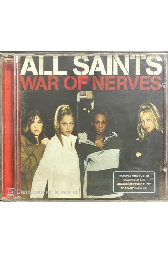 (PLAK DEĞİLDİR CD DİR) All Saints War Of Nerves Maxi Single Cd