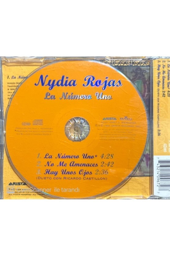 (PLAK DEĞİLDİR CD DİR) Nydia Rojas La Numero Uno Maxi Single Cd
