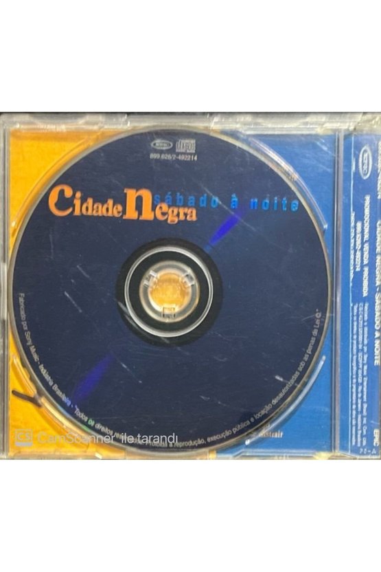 (PLAK DEĞİLDİR CD DİR) Cidade Negra Sabado A Noite Maxi Single Cd