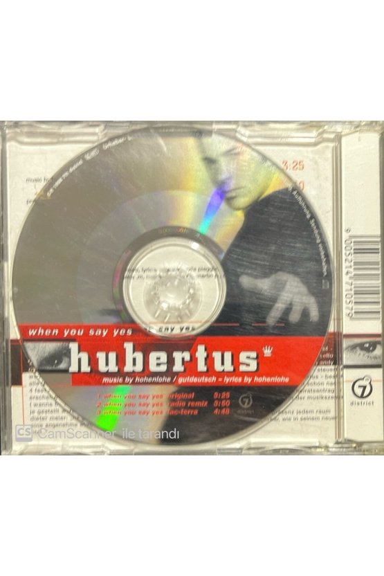 (PLAK DEĞİLDİR CD DİR) Hubertus When You Say Yes Maxi Single Cd