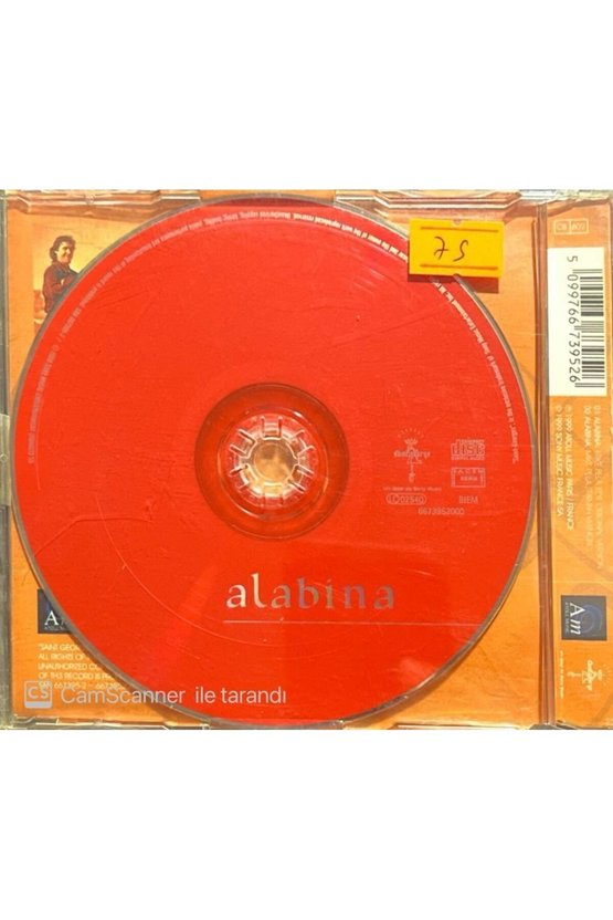 (PLAK DEĞİLDİR CD DİR) Alabina Original Version Maxi Single Cd