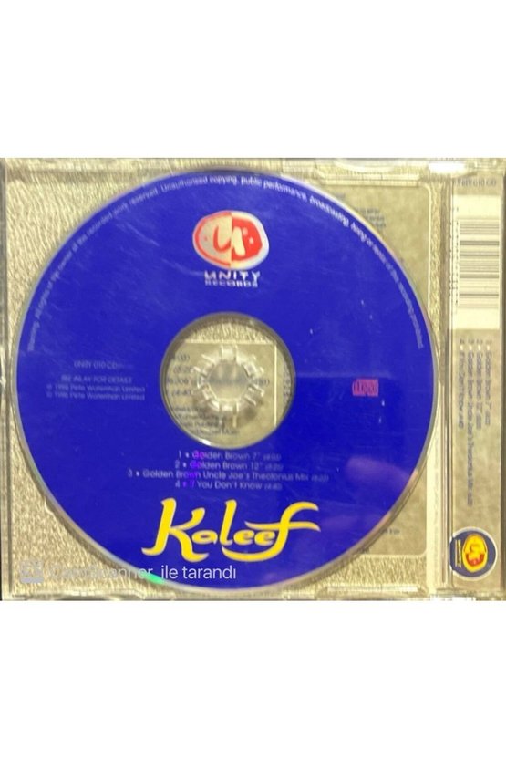 (PLAK DEĞİLDİR CD DİR) Köleef Golden Brown Maxi Single Cd