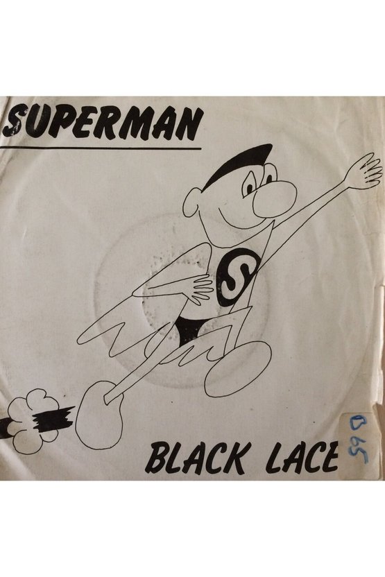 Black Lace Superman 45lik Plak
