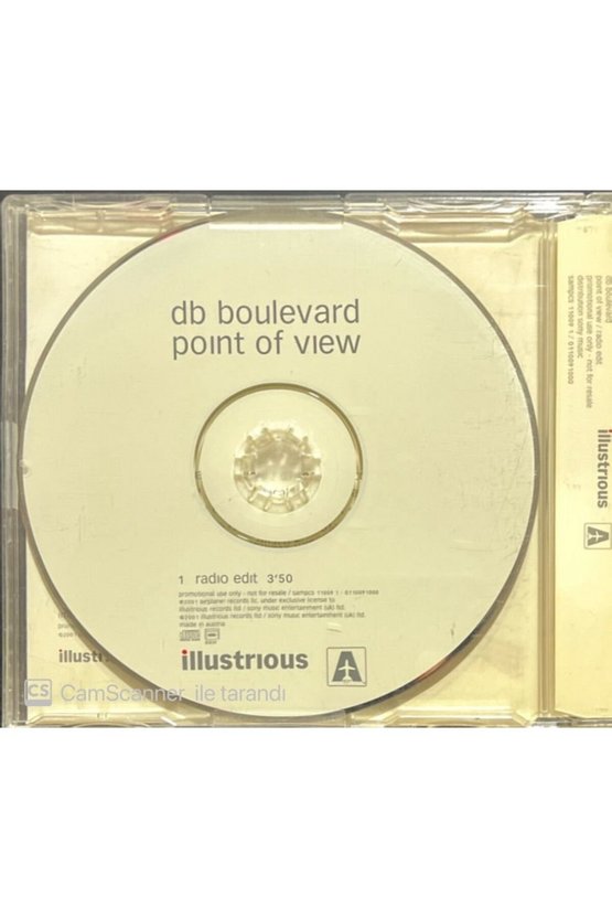 (PLAK DEĞİLDİR CD DİR) Db Boulevard Point Of View Maxi Single Cd