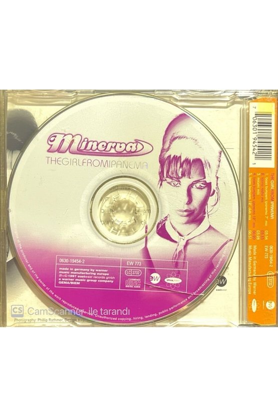 (PLAK DEĞİLDİR CD DİR) Minerva The Girl From Panema Maxi Single Cd
