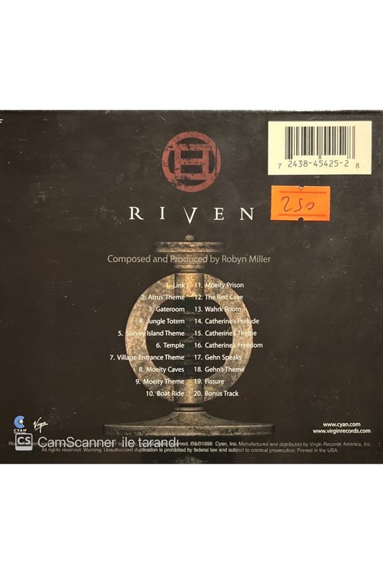 (PLAK DEĞİLDİR CD DİR) Riven The Soundtrack Cd