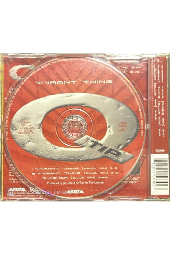 (PLAK DEĞİLDİR CD DİR) Q Tip Vivrant Thing Maxi Single Cd